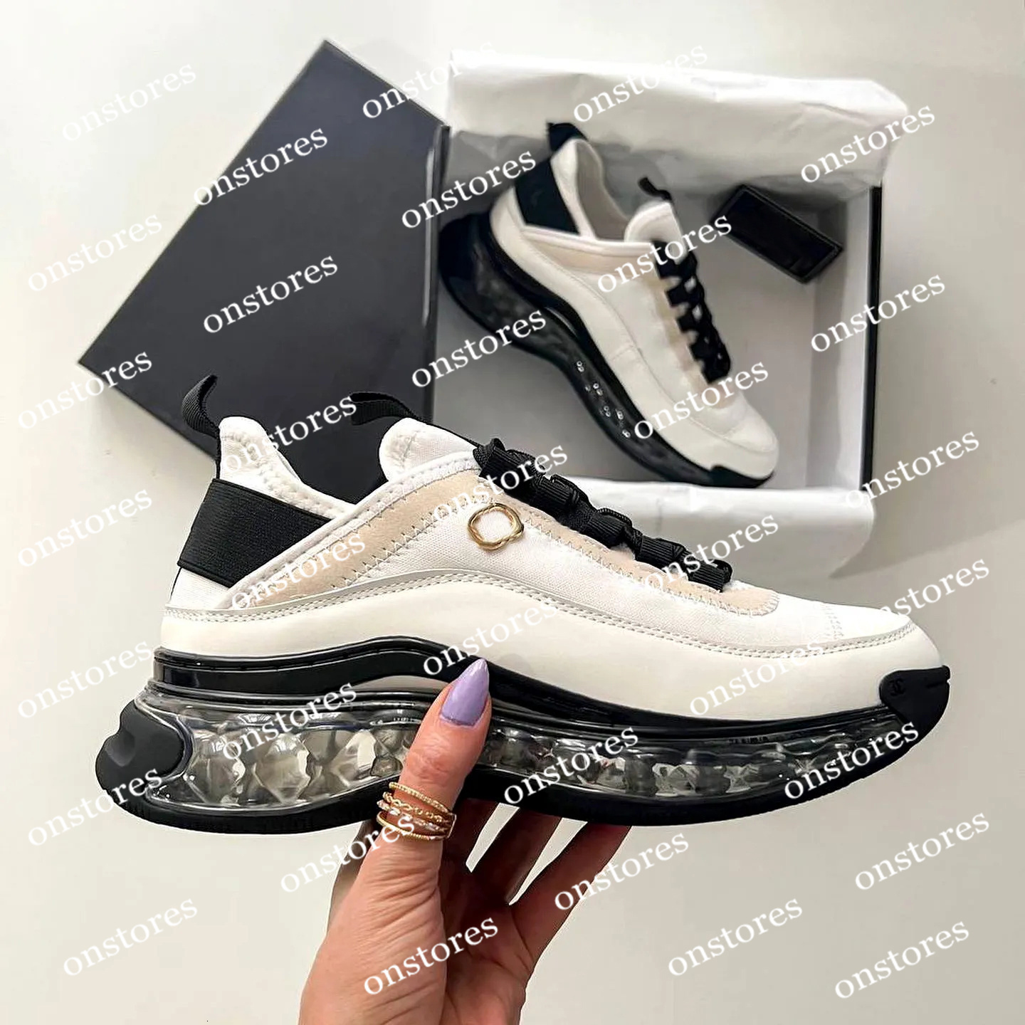 fashion sneaker trainer sports outdoors luxury Designer Womens mens Flat New style Leather run shoe low black white canvas tennis shoe girl Casual shoes gift