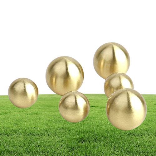 Modern Ball Brushed Solid Brass Kitchen Cabinet Knobs Handles Furniture Hardware Dresser Drawer Cupboard 1695079
