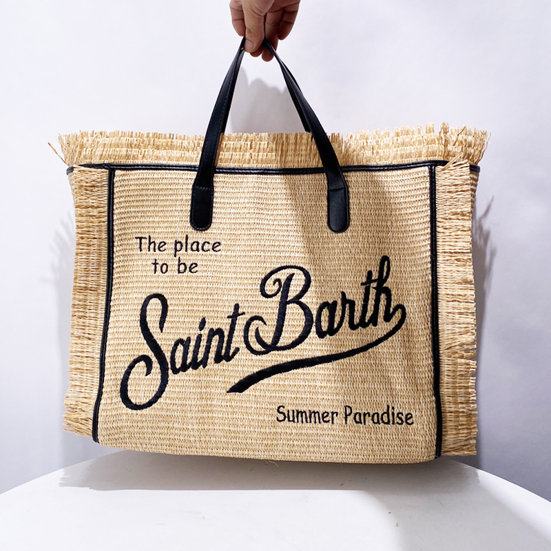 Straw Hand Woven Women's Handbag Designer Handbag New Casual Tassel Decoration Large Capacity Handbag