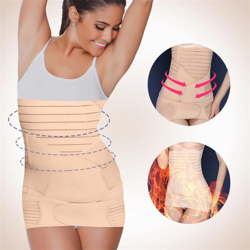 3 In 1 Postpartum Maternity Supports Slimming Belt Girdle Belly Band Women Stomach Compression Shaper Pregnant Tummy Wrap Girdle 241115