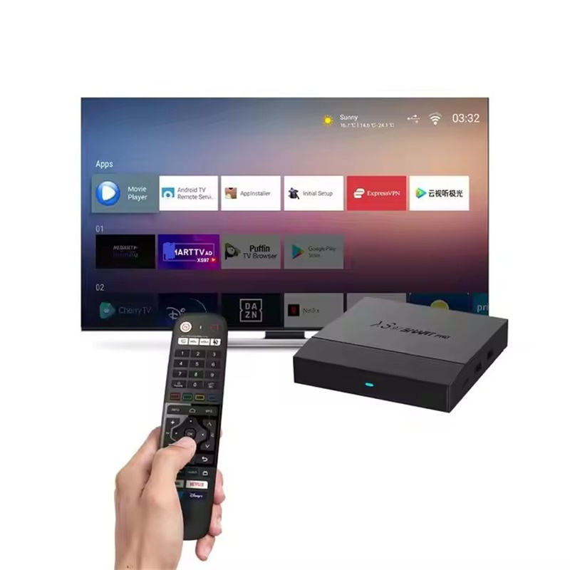 Xs97 Smart PRO Remote Control 5g Dual-Band WiFi Android11 TV Box amlogic s905x4 quad core 4gb ram 32gb rom
