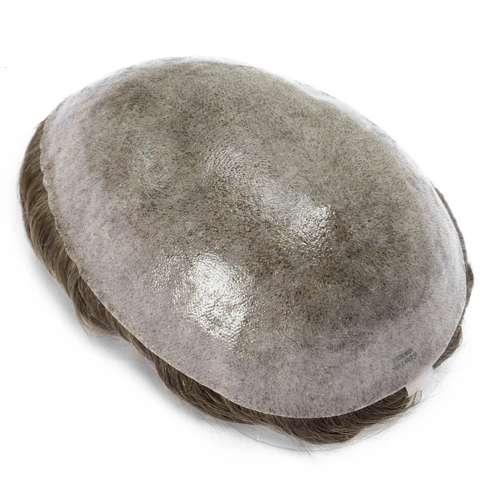 Toupee For Men Indian Human Hair Men Wig Mens Capillary Prothesis Hair Wig Male 130% Density 0.1-0.12 Thickness Skin Hair Wig 241115