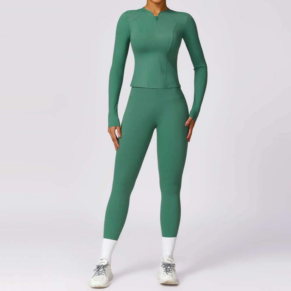 2 Piece Womens Outfits Sports Active Wear Gym Clothing Slim Workout Clothes Matching Suit High Support Running Sets