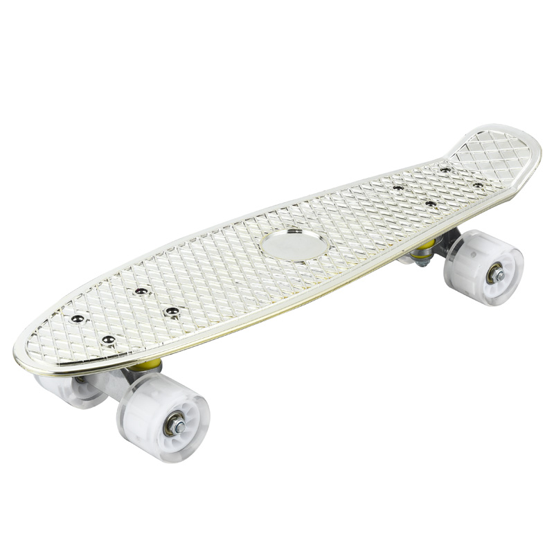 Skateboards rocket boards surfboards maple wear-resistant thickened boards PVC wheels aluminium bracket children's short boards
