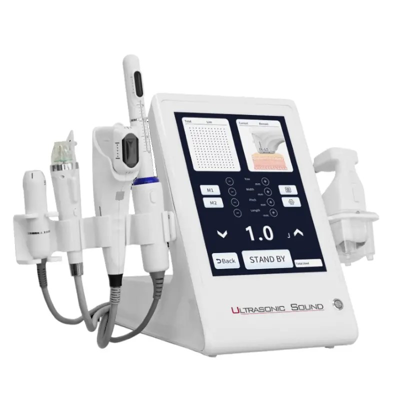 Best Quality Anti-aging HIFU Vmax Deep Repairing Skin Rejuvenation 5 in 1 Lipolysis + 12D HIFU + Microneedle + Vaginal HIFU + Radar Carving Body & Ski