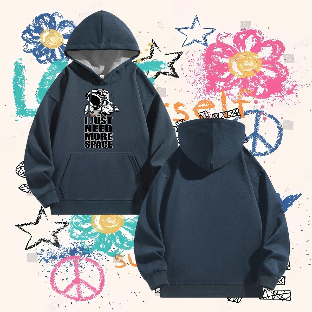 2024 Autumn Winter Hoodie Men Breathable Long Sleeve Wholesale Men Hoodie Cartoon Printing S-3XL Tops Hoodie Hip Hop Warm Fleece