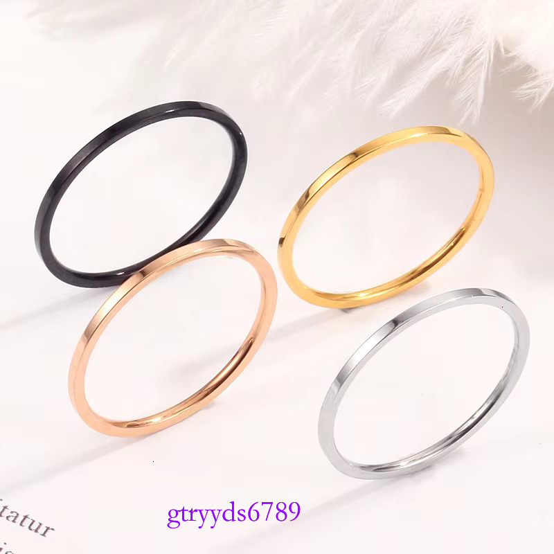 Titanium Stackable Eternity Cubic Zirconia Custom Couple Wholesale Free Collocation Jewelry Women Stainless Rings