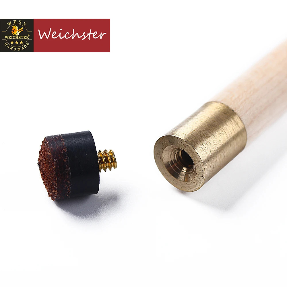Weichster Billiard Pool Cue Stick 12 Maple Wood with Case and Glove 58 1m Screw on Tip 241115