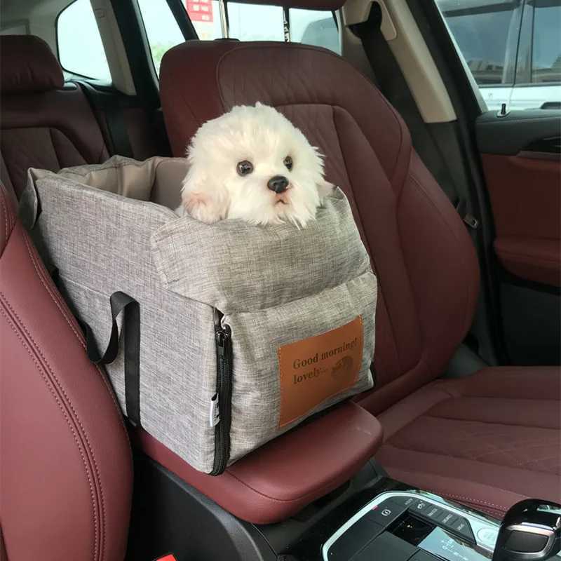 Dog Car Seat Covers 42X22X23cm Portable Pet Cat Seat Elevated Car Seat For Dog Armrest for Small Dog Cat Waterproof Dog Carrier Safety Travel Bag z241