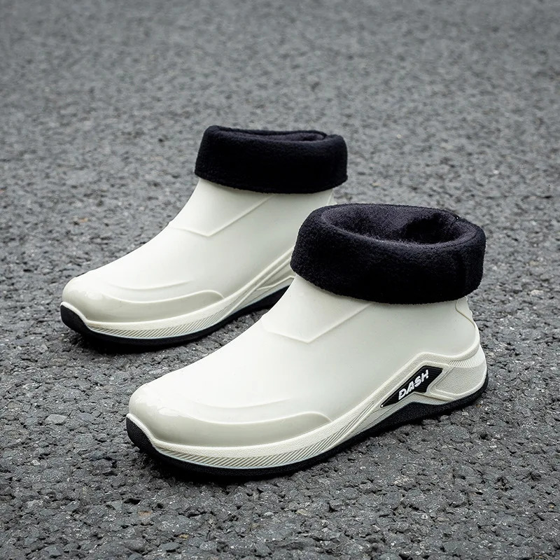 Men Rain Boots Nonslip Shoes Outdoor Rain Boots Casual Outdoor Shorttube Working Fishing Rubber Shoes Waterproof Shoes for Men 241115