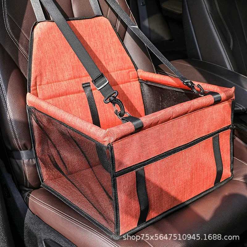 Dog Car Seat Covers Dog Car Seat Cover Folding Hammock Pet Carriers Bag Basket Carrying for Cats Stable Foldable Travel z241115
