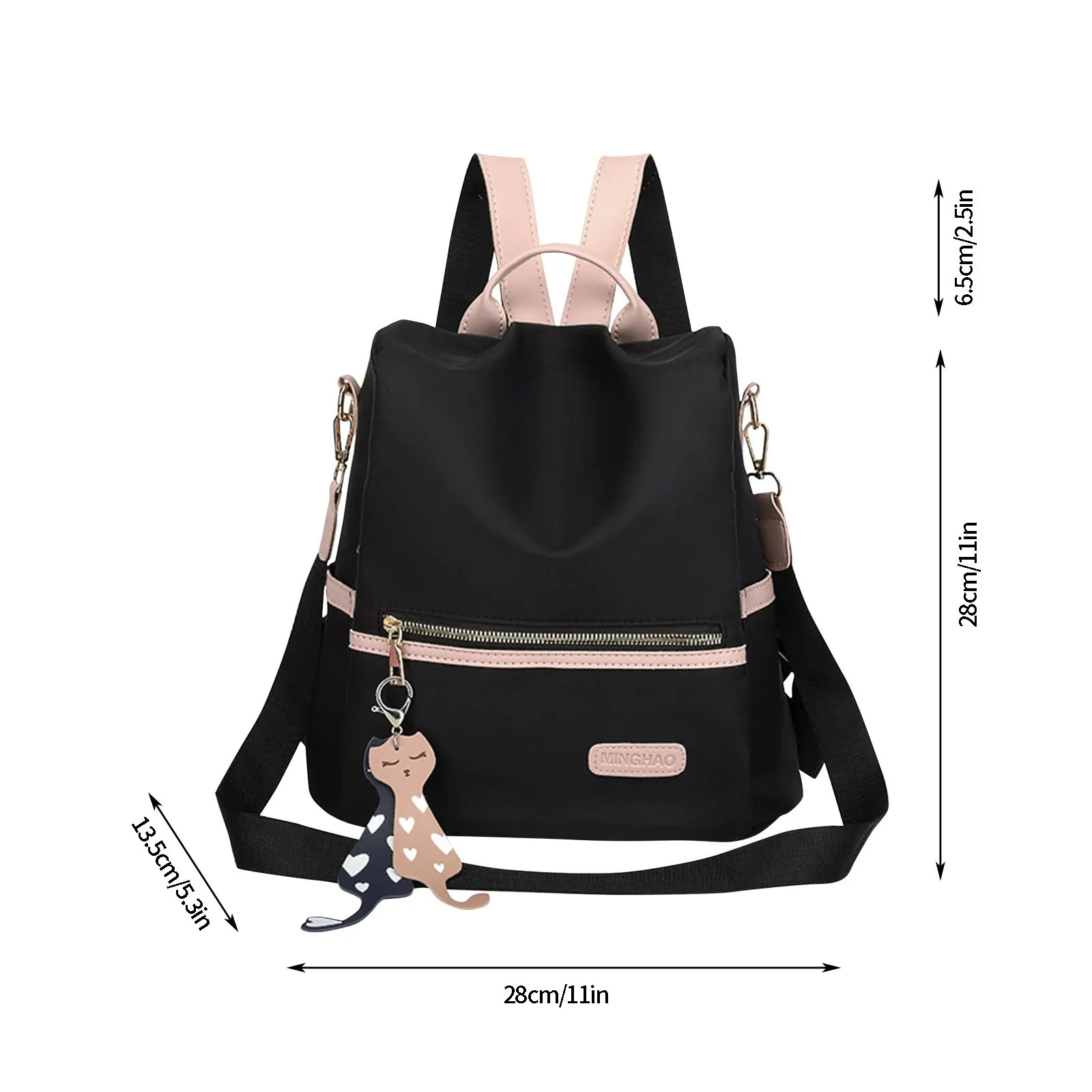 Backpack Women Casual Bag Backpack School Fashion School AntiTheft Waterproof Nylon Multifunctional Large Capacity Shoulder Bag 241115