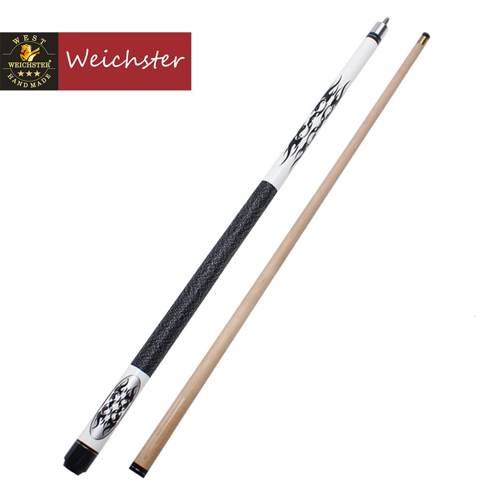 Weichster Billiard Pool Cue Stick 12 Maple Wood with Case and Glove 58 1m Screw on Tip 241115