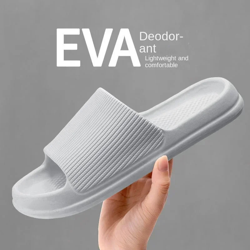 Fashion Mens Womens Sandals AntiSlip WearResistant EVA Thick Sole Comfortable Home Slippers Bathroom Bath FlipFlops 241115