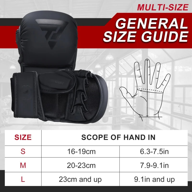 Professional MMA Boxing Gloves PU Leather MMA Fighting Martial Arts Boxing Gloves Karate Muay Thai Training Gloves Mens 241116