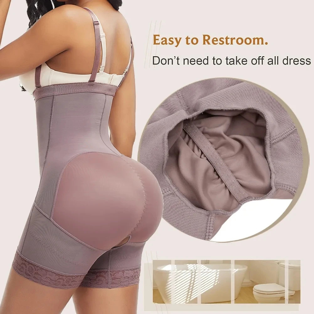 Fajas Colombianas High Waist Trainer Body Shapewear Slimming Sheath Women Flat Belly Butt Lifter Shapers Panties Push Up Corset 241115