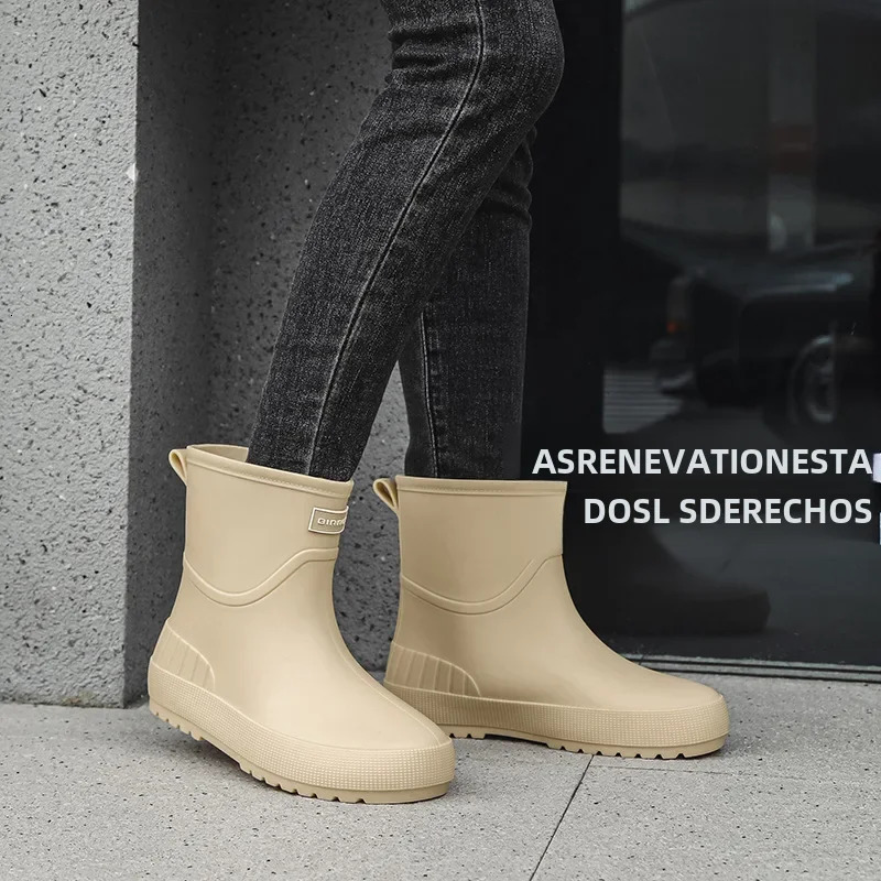 Versatile Adult Womens Rain Shoes Waterproof Nonslip Wearable Comfortable For Grocery Shopping Kitchen Use Soft Sole 241115