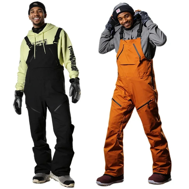 2025 Winter Jumpsuits Woman Man Overalls Ski pants Waterproof Windproof Thick Warm Snow Pants Snowboard Pants -30 Degree 241115