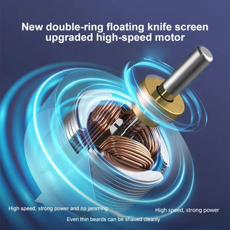Type-c Rechargable Mini Portable Waterproof Electric Shaver Strong High Speed Long Endurance Suitable Wet and Dry 241115