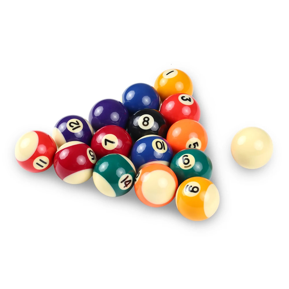 25MM 32MM 38MM Children Billiards Table Balls Set Resin Small Pool Cue Full 241115