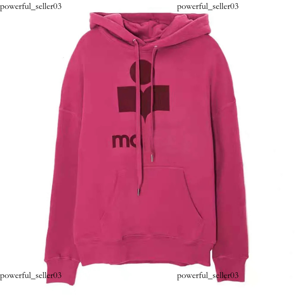 Designer Hoodies isabel maranth Hoodie Women New IM Fashion Sweatshirt Flocking Letter Pullover Hooded Sportshirt Women Loose Long Sleeve Terry S