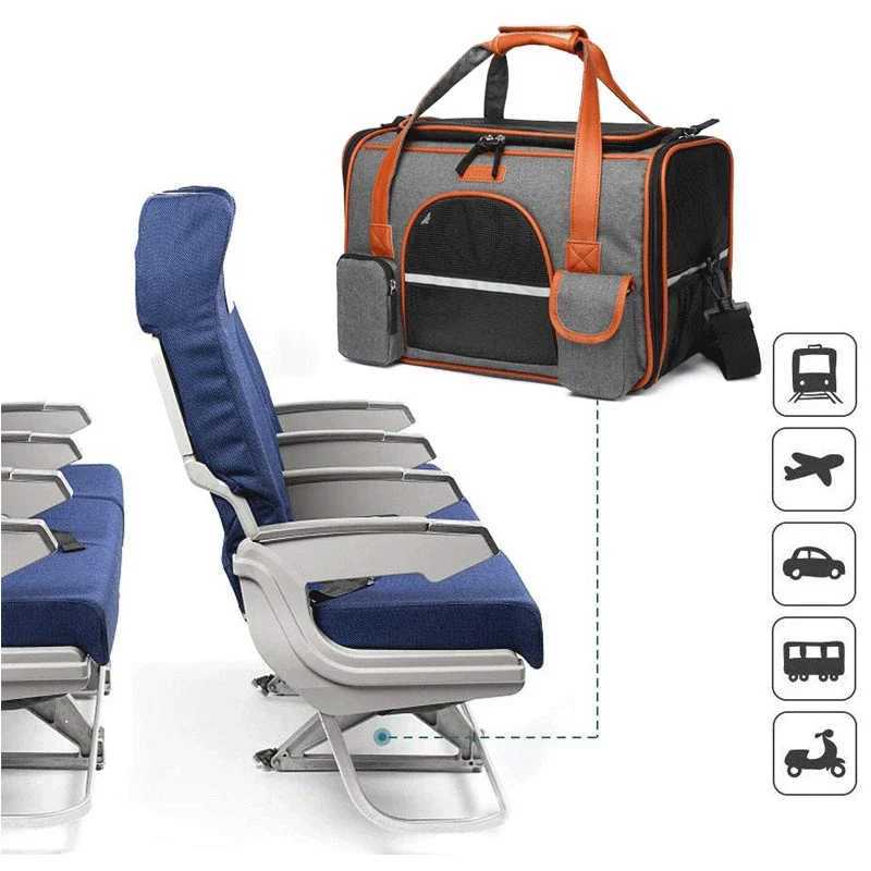 Dog Car Seat Covers Crossbody Dog Bag Pet Backpack Crossbody Bag Solid Color Multipurpose Shoulder Bag Pet Carrier For Cats Dogs Stuff Dog Carrier z24