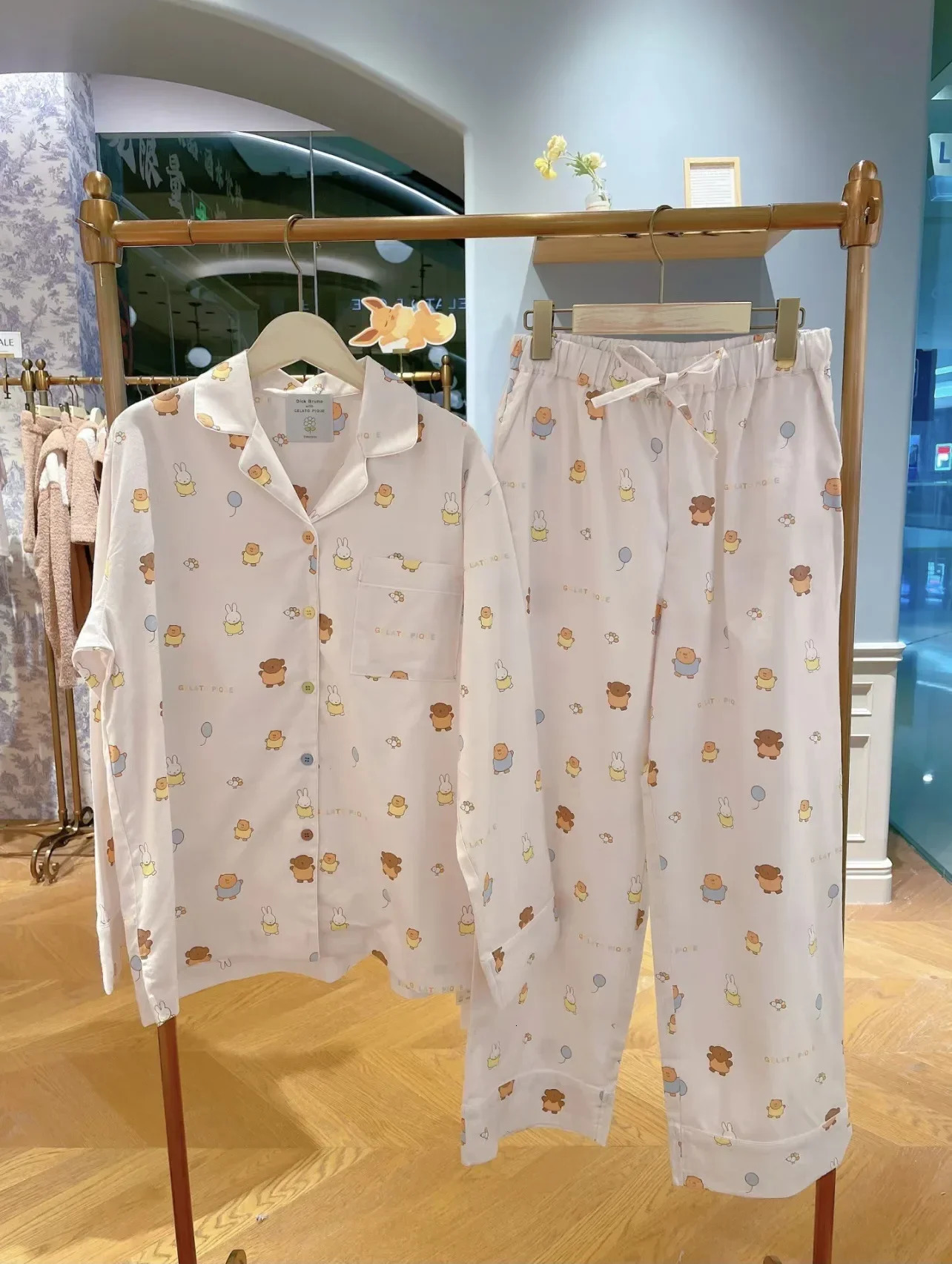 Womens pajamas womens clothing cotton and polyester 241115