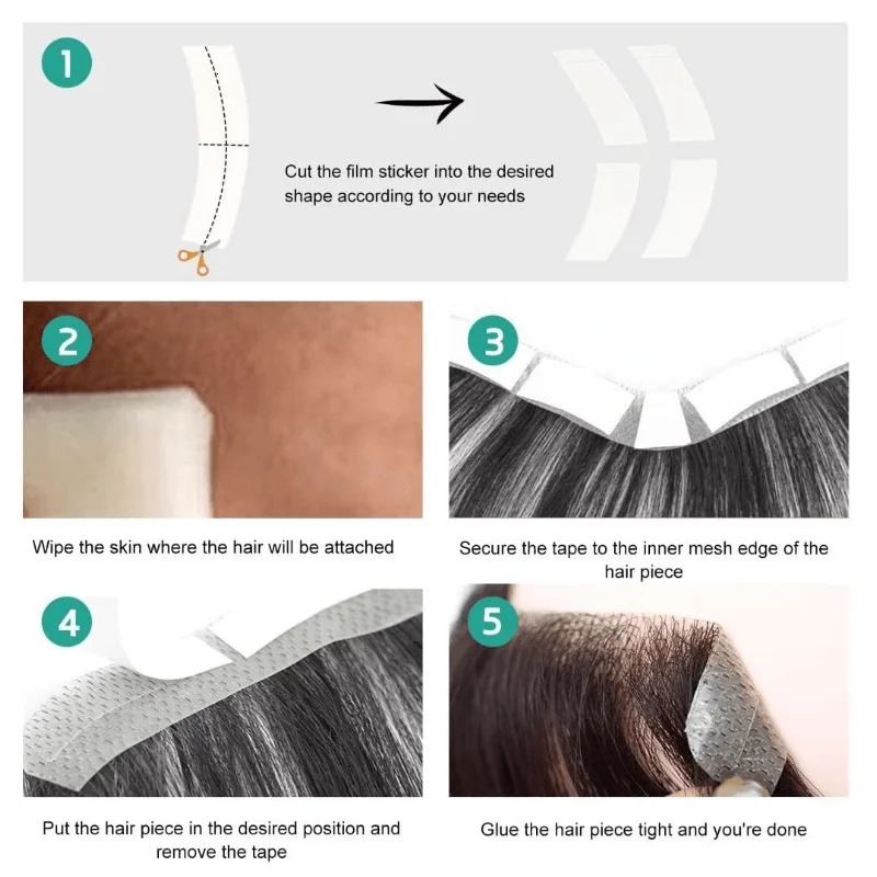 Natural Human Hair Realistic Front Hairline Thin skin Base Toupee Men V Style Front 6 Mens Forehead Hairline Male Replacement 241115