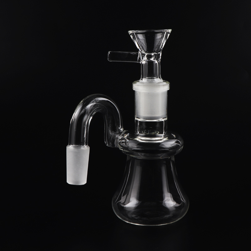 ash catchers Ash Catcher 14mm 18mm Thick Pyrex Clear Bubbler Ashcatcher with Glass Bowl For Dab Rigs Bongs Pipes