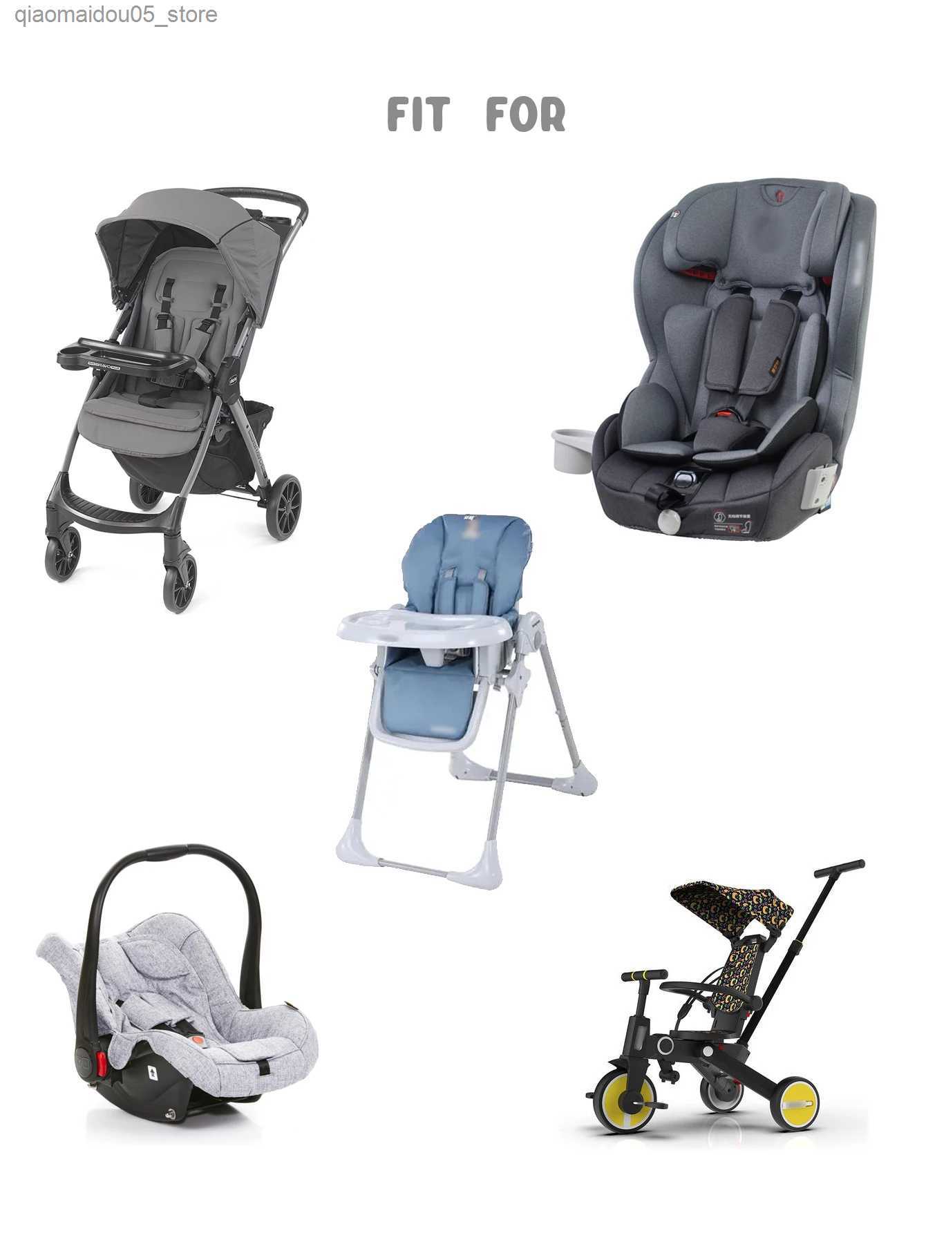 Stroller Parts Accessories Baby stroller seat cushion car Puchair lining thick cotton breathable baby accessories Q240417