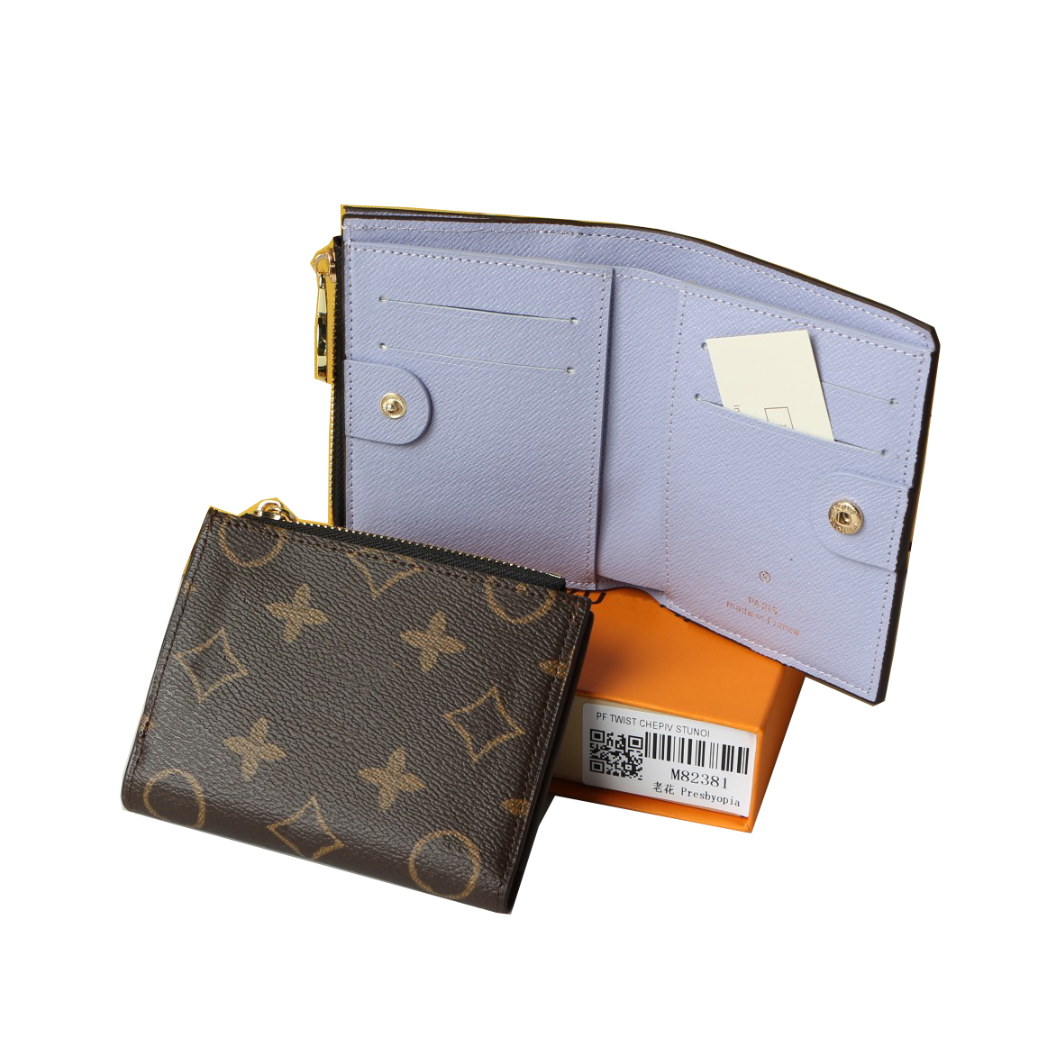 M82381 Portefeuille Lisa Short Wallets Women Luxurys Designers Bags Totes Handbag Zip Wallet Purse Card Holder pouch Travel Messenger Bag With Gift Box 12CM