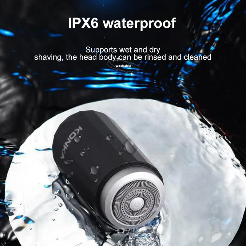Type-c Rechargable Mini Portable Waterproof Electric Shaver Strong High Speed Long Endurance Suitable Wet and Dry 241115