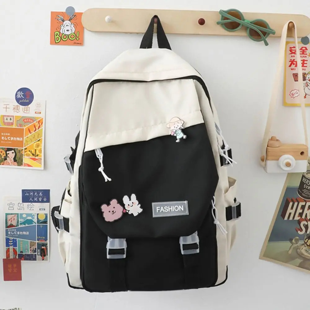 Nylon Book Bag Multifunctional Waterproof Large Capacity Backpack School Bag Boys Girls Travel BackbagOnly Bag 241115