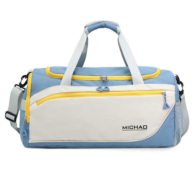 Trendy Travel Bag Large Capacity Dry Wet Separation Fitness Bag Independent Shoe Compartment Anti Splash Luggage Bag