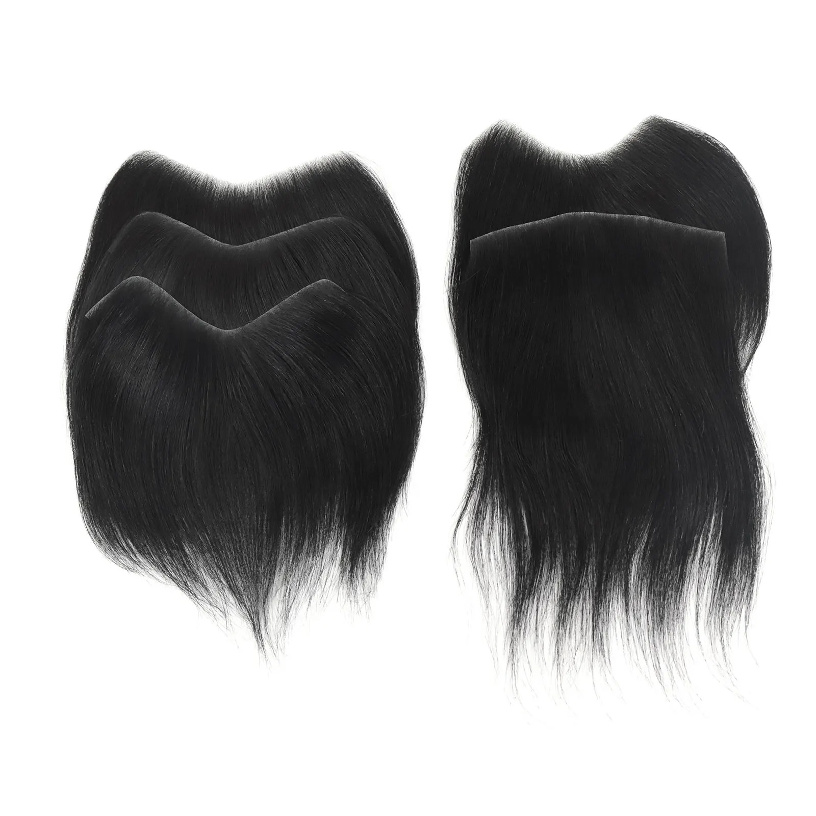 180 % Density Human Hair Hairline For Man Toupee Forehead Hairpiece Invisible Ultra Thin Skin PU Mens Capillary Prosthesis 241115