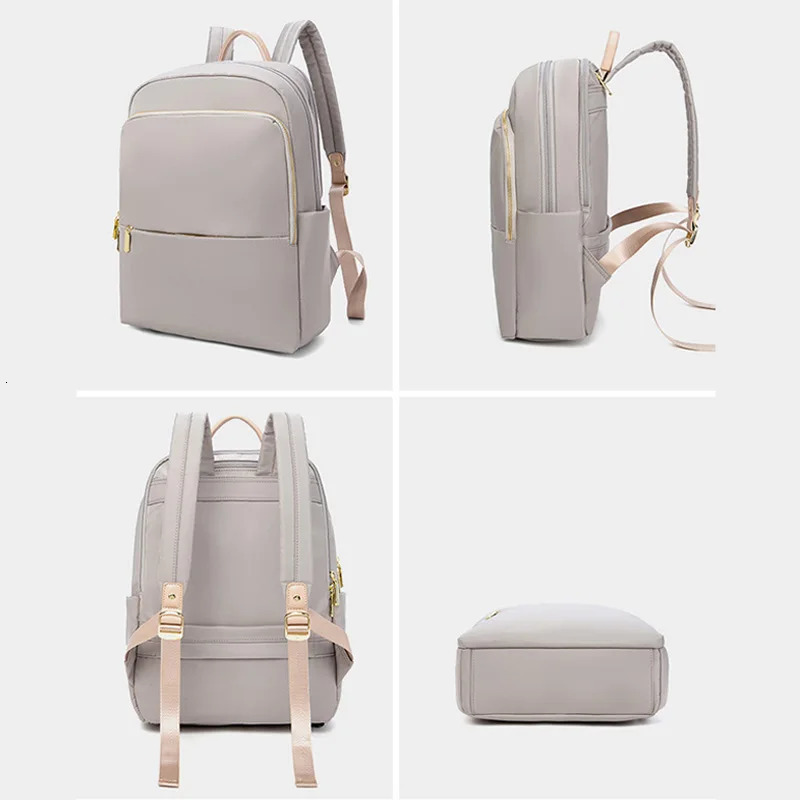 Women backpack oxford cloth waterproof Shockproof Fashion Office Lady Bag 13 14 inch laptop backpack 241115