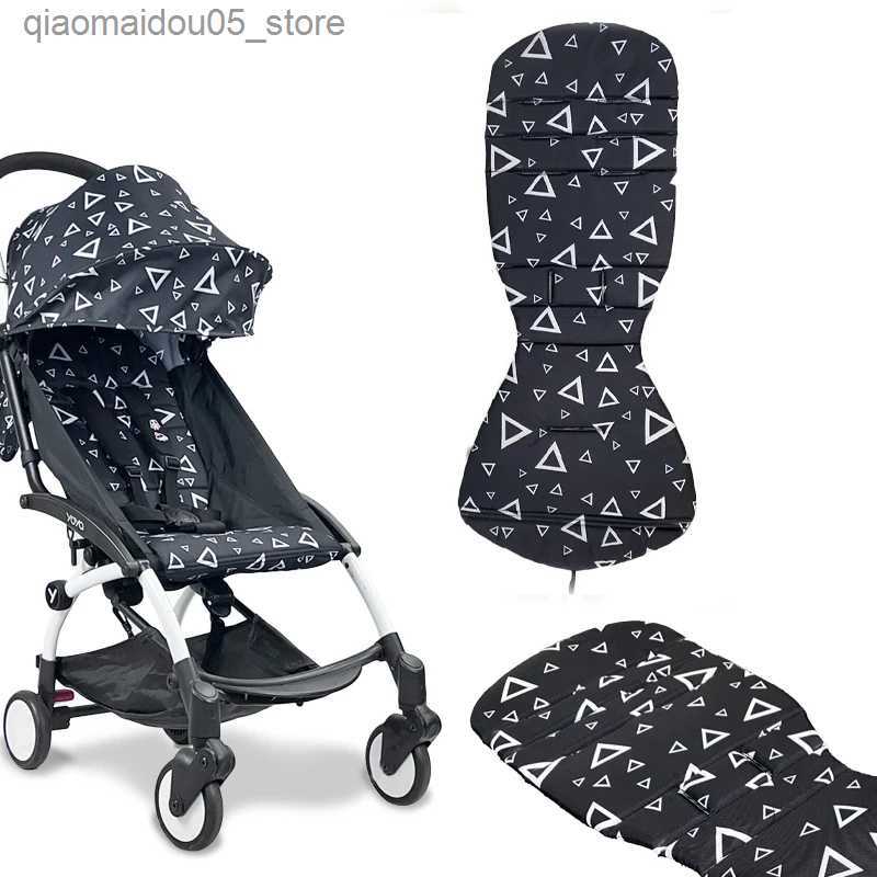 Stroller Parts Accessories Baby stroller seat cushion suitable for baby Yoyo2 Yoya Pram Oxford fabric bracket five point belt accessories Q240416