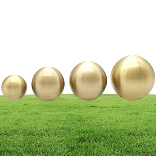 Modern Ball Brushed Solid Brass Kitchen Cabinet Knobs Handles Furniture Hardware Dresser Drawer Cupboard 1695079