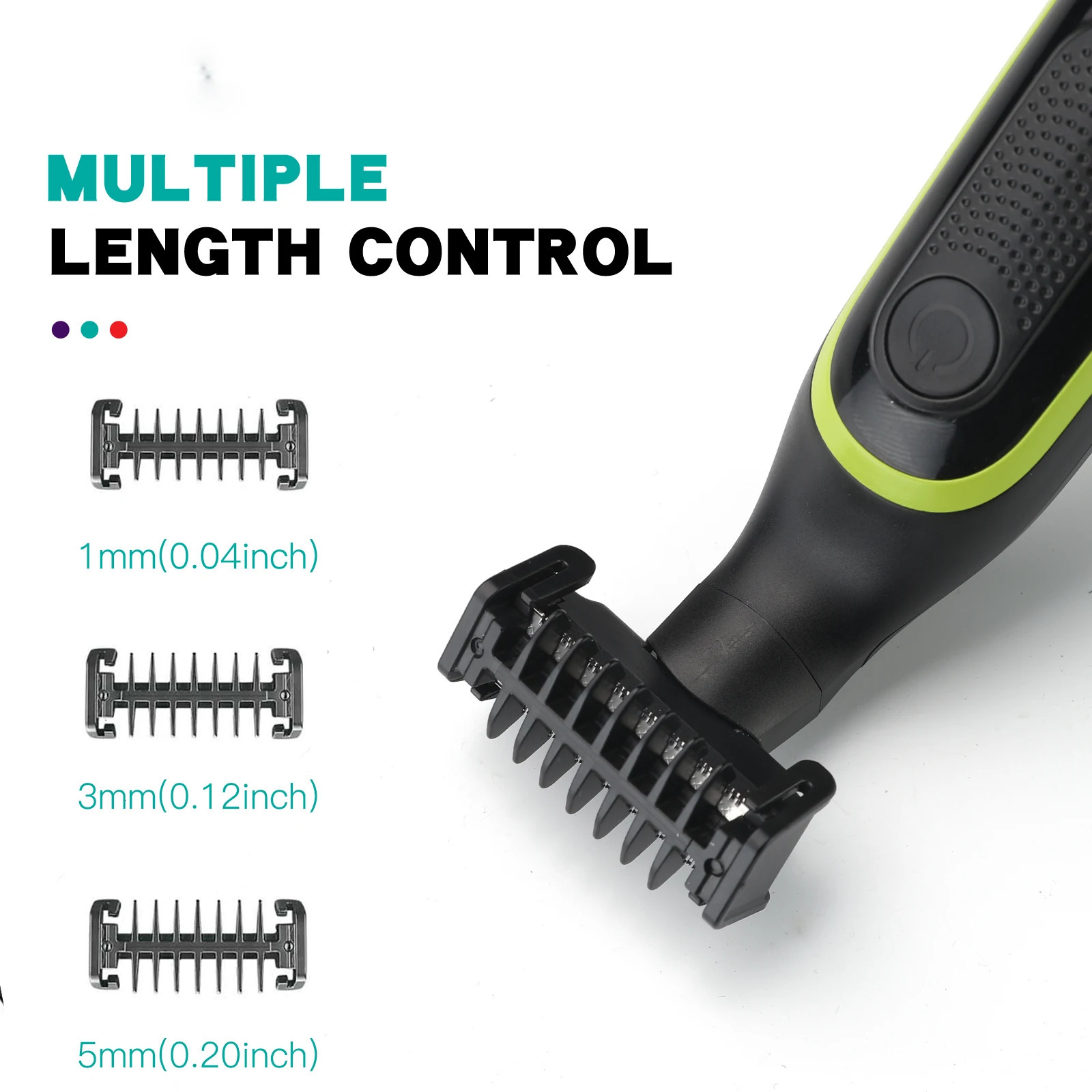 VGR Shaver Waterproof Hair Trimmer Body Shaving Machine Face Razor Rechargeable Beard Trimmer Electric Shaver for Men V-017 241115