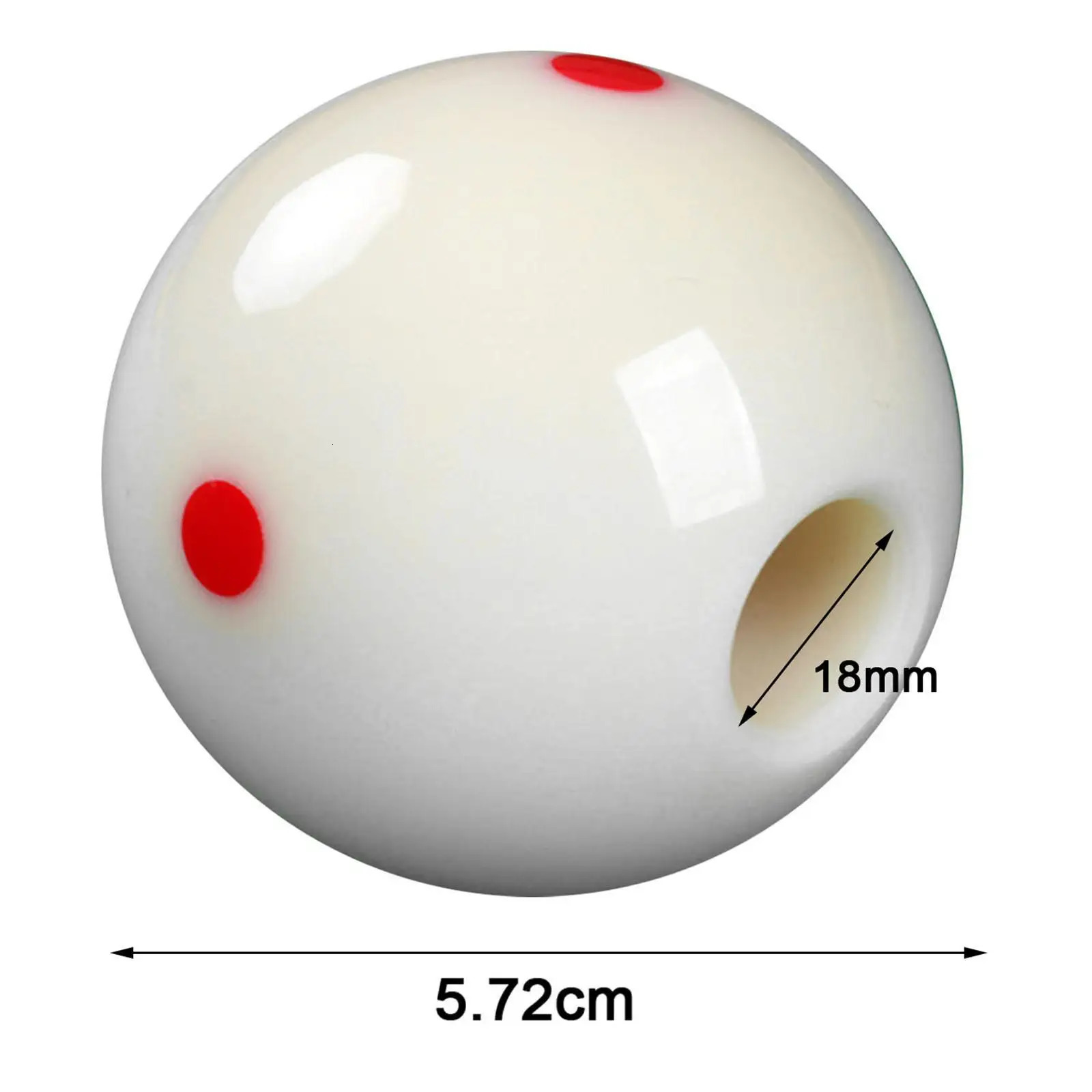 Billiards Cue Ball with Hole Practice Aiming Helper for Technique Perforated Billiard Stroke Exerciser 241115