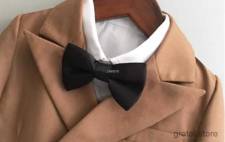Suits Children Formal Blazer Vest Pants Bowtie Photograph Dress Newborn Baby Boys 1 Year Birthday Suit Kids Wedding Party Show Costume