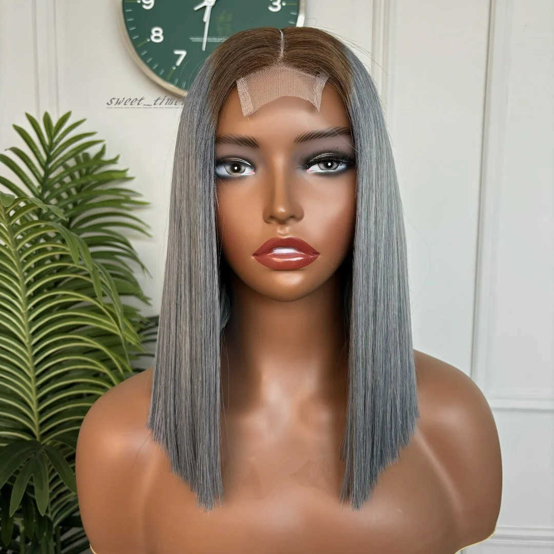 13x4 2x6 HD Vietmanese Bone Straight Human Hair Bob Wig Luxury Lace Frontal Black Straight Bob Wig For Women
