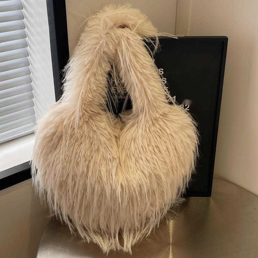 Love Plush Designer Bag Autumn Winter Trendy Crossbody Bags Plush Forest Sweet Shoulder Bags Style Underarm Hobo Bag 241104