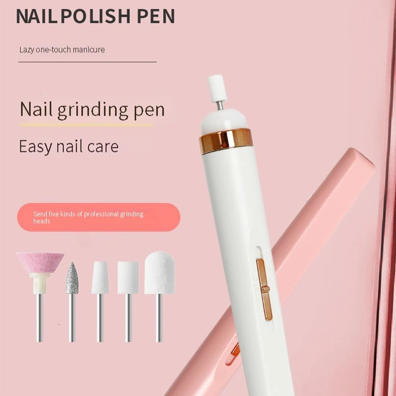Electric Nail sander Mill For Manicure Equipment File Polish Mini Driller Set Rechargable Wireless Drills Pen Portable Cordless 241115
