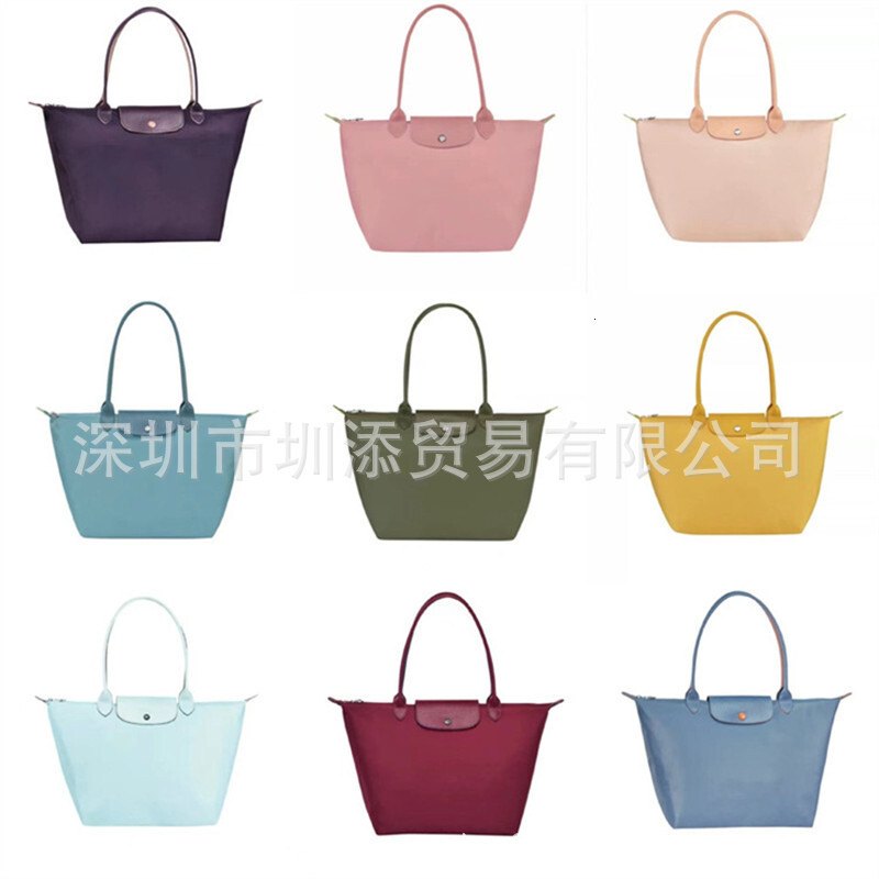 Designer Longxiang Tote Dumpling French Embroidery Classic Large Capacity Mommy Fashion Commuter Practical Shoulder Bun