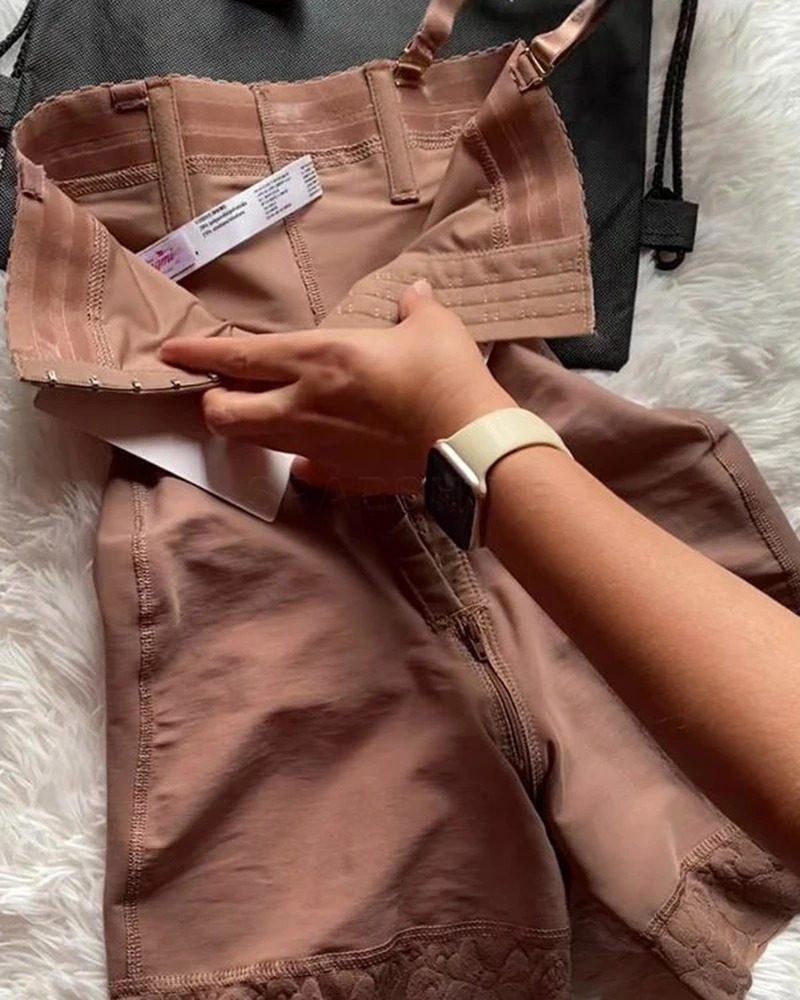 Strap shapewear Womens Adjustable Straple Open Bust Shapewear Colombian Girdle Female Underwear High Waist Push Up Shorts 241115