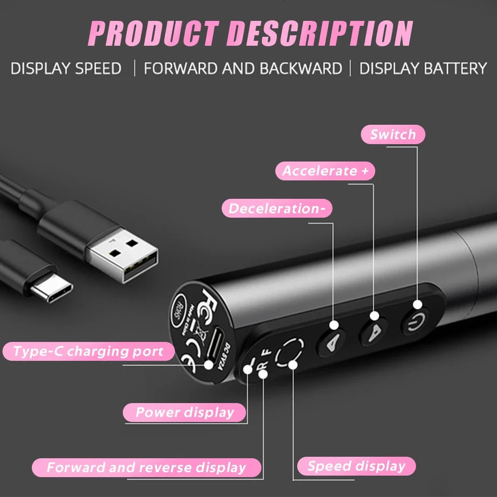 35000RPM Nail Drill Machine Professional Electric Nail Sander Polisher Cordless Nail File For Acrylic Gel Nails Nail Tools 241115