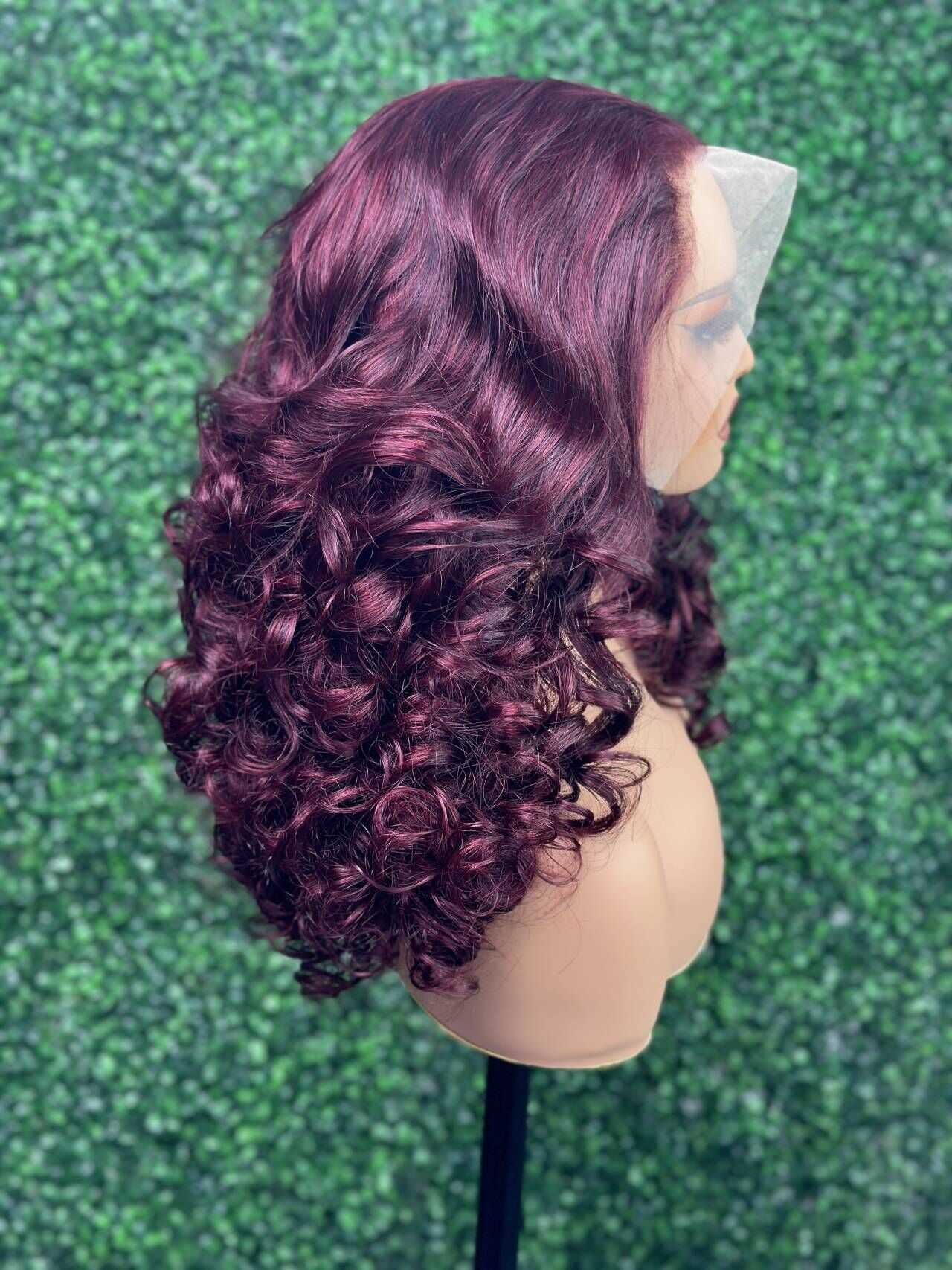 MayQueen HD Lace Full Virgin Vietnamese Human Hair Wigs body Wave Curly Transparent Lace Front Human Hair Wigs for Black Women