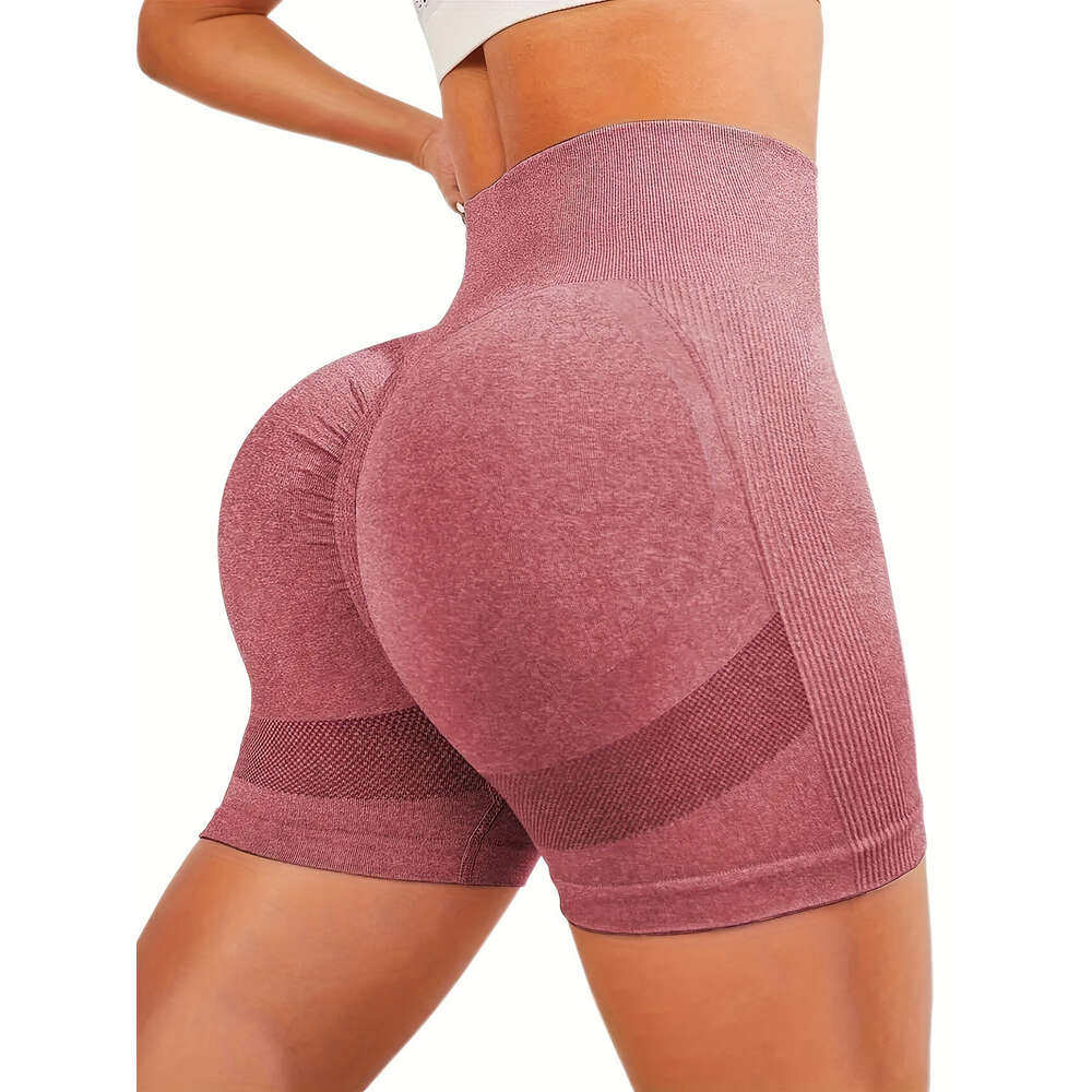 Hip Lifting Shorts, 3/4 High Waisted Abdominal Tightening External Yoga Pants, Women's Running, Sports, and Fiess Shorts F41619