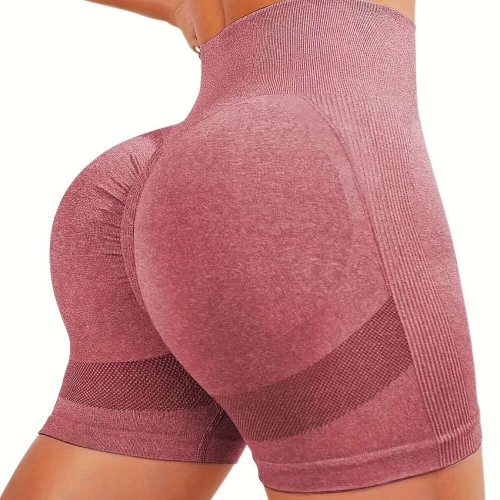 Hip Lifting Shorts, 3/4 High Waisted Abdominal Tightening External Yoga Pants, Women's Running, Sports, and Fiess Shorts F41619